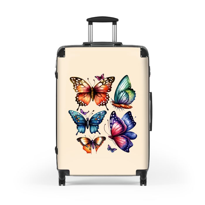 Butterfly suitcase, a durable and stylish travel companion. Crafted with butterfly designs, it's perfect for nature enthusiasts on the go.