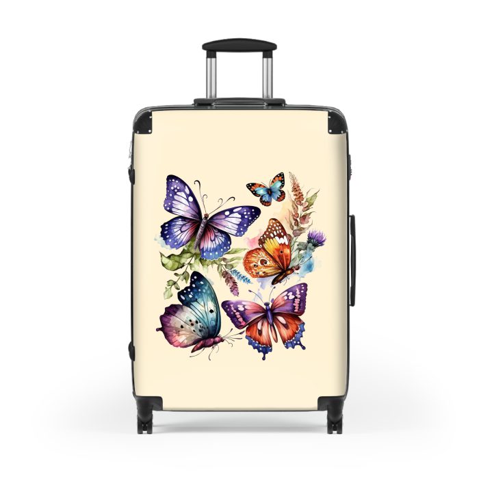 Butterfly suitcase, a durable and stylish travel companion. Crafted with butterfly designs, it's perfect for nature enthusiasts on the go.