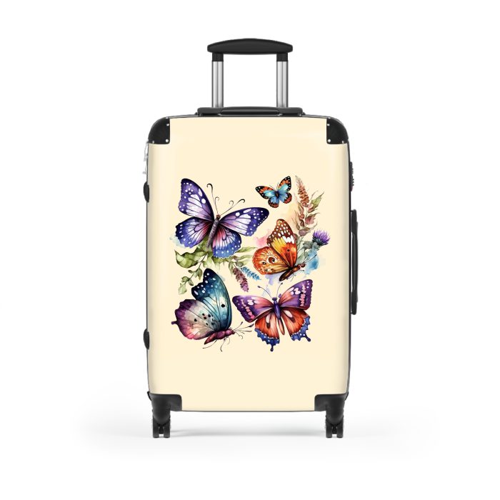 Butterfly suitcase, a durable and stylish travel companion. Crafted with butterfly designs, it's perfect for nature enthusiasts on the go.