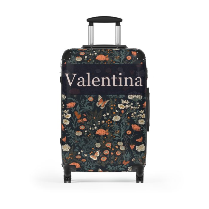 Custom Cottagecore Butterfly Suitcase - Crafted with care, this personalized luggage piece adorned with butterflies, reflects your unique travel spirit.