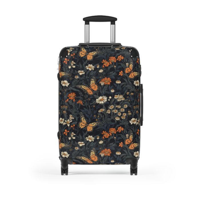 Cottagecore Butterfly Suitcase - A whimsical travel companion featuring vintage-inspired butterfly motifs, adding charm to your every adventure.