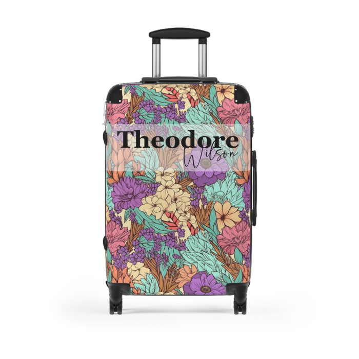 Custom Boho Floral Suitcase - Craft a personalized travel companion with unique Boho Floral designs that reflect your style and wanderlust.