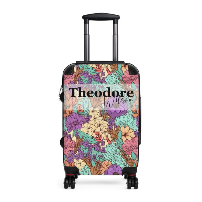 Custom Boho Floral Suitcase - Craft a personalized travel companion with unique Boho Floral designs that reflect your style and wanderlust.