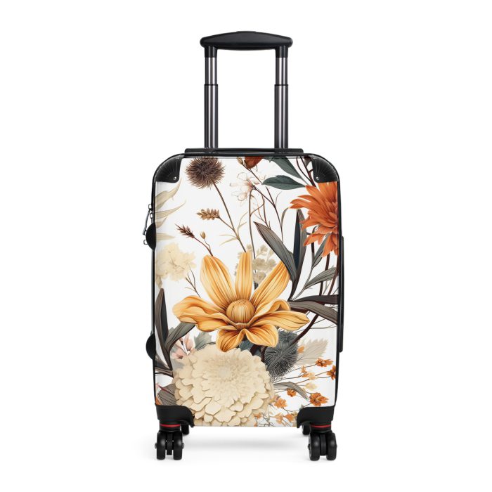 Boho Floral Suitcase - A stylish travel companion with vibrant bohemian floral design.