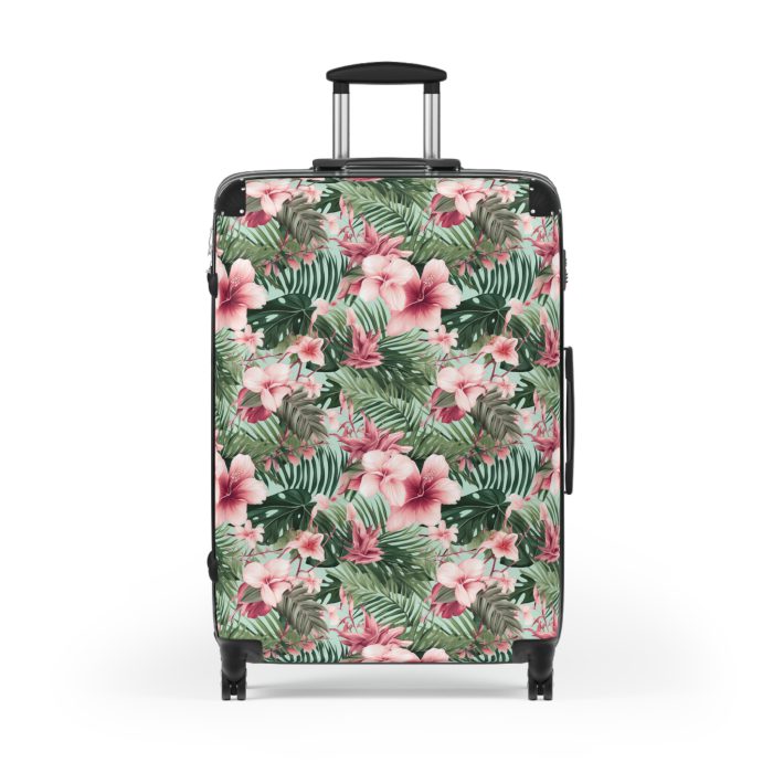 Tropical Floral Suitcase - Your vibrant travel companion for exploring tropical paradises and dream destinations.