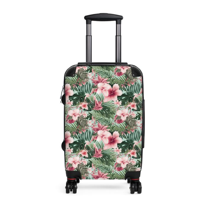 Tropical Floral Suitcase - Your vibrant travel companion for exploring tropical paradises and dream destinations.