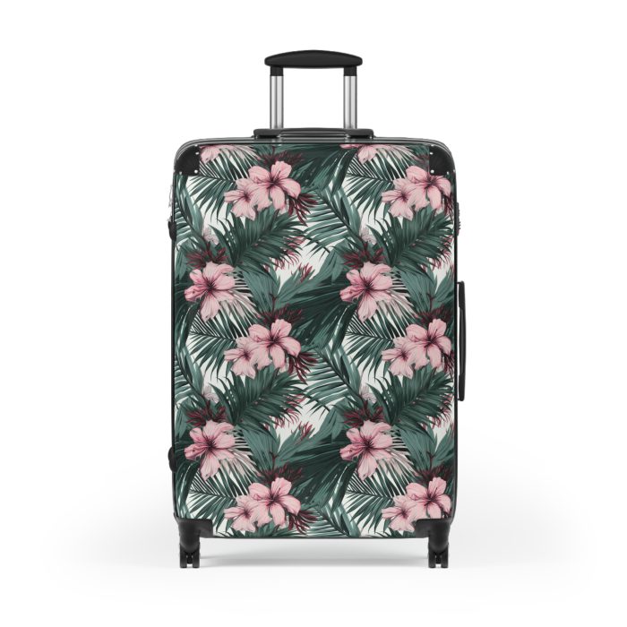 Tropical Floral Suitcase - Your vibrant travel companion for exploring tropical paradises and dream destinations.