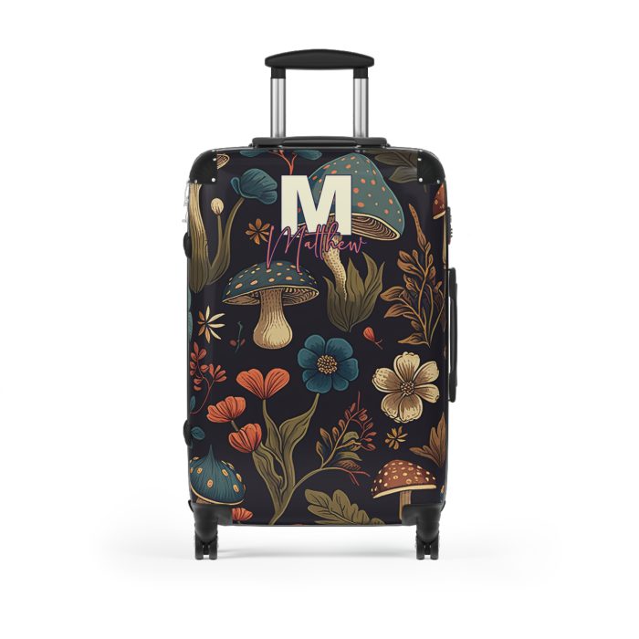 Custom Botanical Suitcase - A personalized suitcase adorned with a unique plant-themed design, perfect for travelers who want to bring a touch of nature to their luggage.