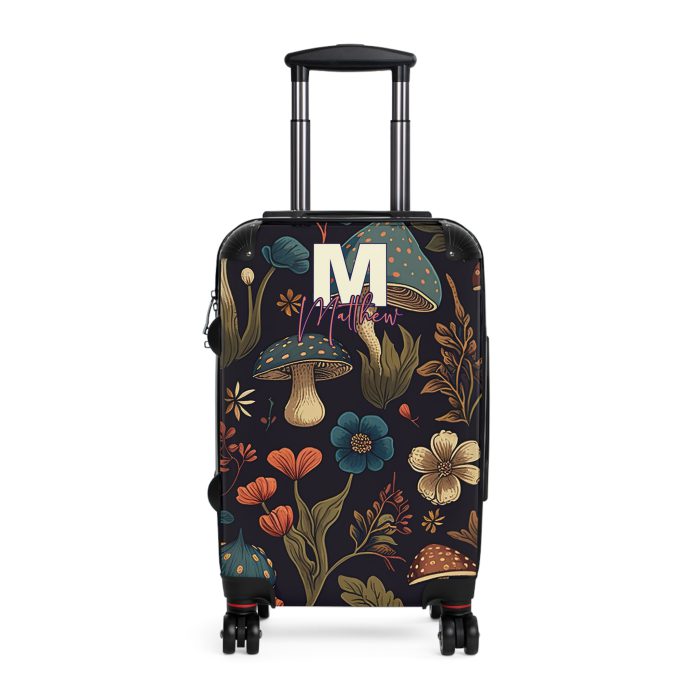 Custom Botanical Suitcase - A personalized suitcase adorned with a unique plant-themed design, perfect for travelers who want to bring a touch of nature to their luggage.