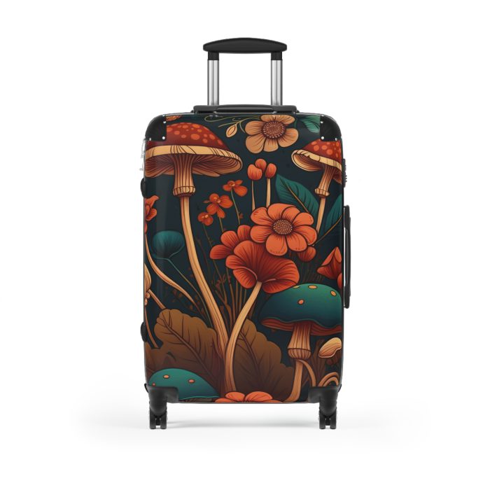 Botanical Suitcase - A stylish suitcase featuring an elegant botanical design, perfect for travelers who want to embrace the beauty of nature in their luggage.