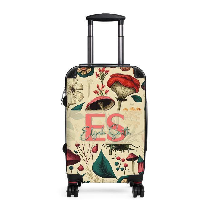 Custom Botanical Suitcase - A personalized suitcase adorned with a unique plant-themed design, perfect for travelers who want to bring a touch of nature to their luggage.