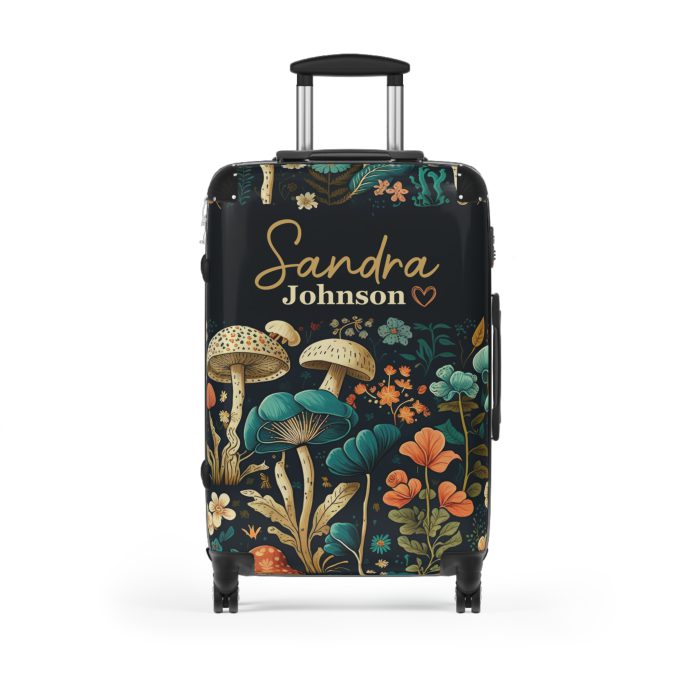 Custom Botanical Suitcase - A personalized suitcase adorned with a unique plant-themed design, perfect for travelers who want to bring a touch of nature to their luggage.