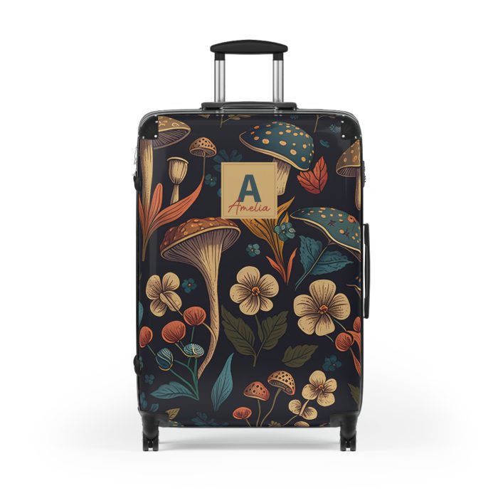 Custom Botanical Suitcase - A personalized suitcase adorned with a unique plant-themed design, perfect for travelers who want to bring a touch of nature to their luggage.