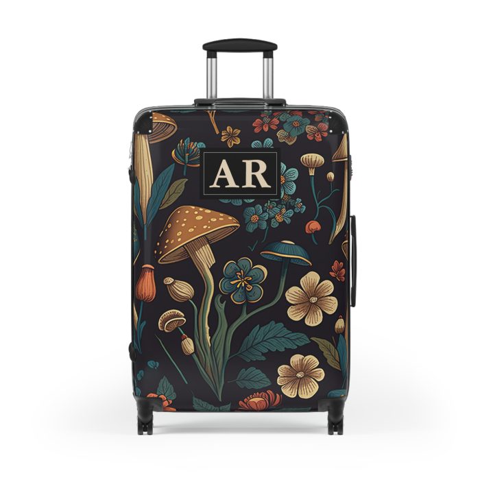 Custom Botanical Suitcase - A personalized suitcase adorned with a unique plant-themed design, perfect for travelers who want to bring a touch of nature to their luggage.