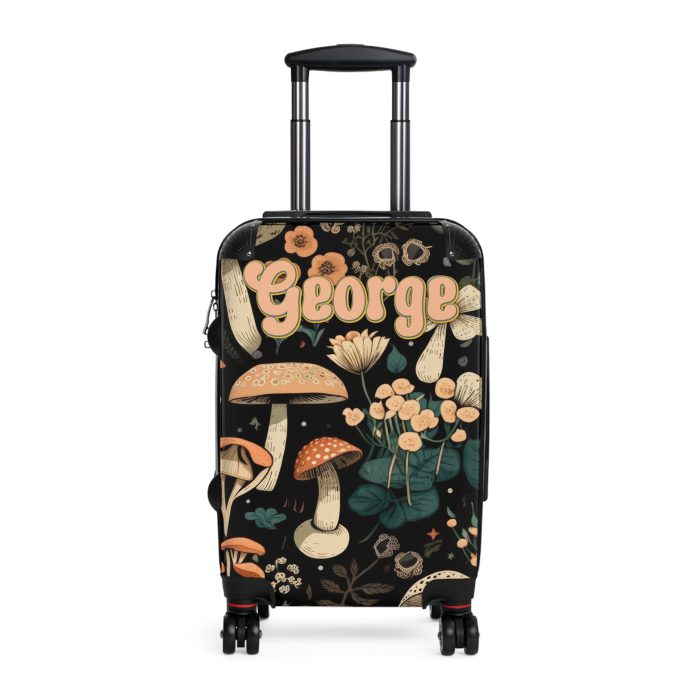 Custom Botanical Suitcase - A personalized suitcase adorned with a unique plant-themed design, perfect for travelers who want to bring a touch of nature to their luggage.