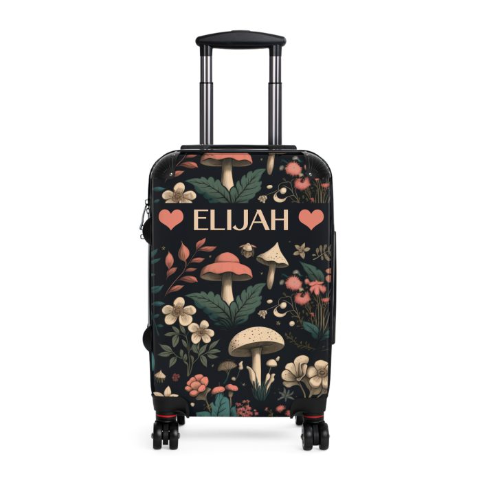 Custom Botanical Suitcase - A personalized suitcase adorned with a unique plant-themed design, perfect for travelers who want to bring a touch of nature to their luggage.