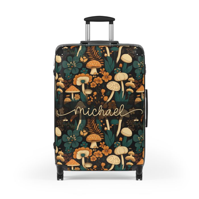 Custom Botanical Suitcase - A personalized suitcase adorned with a unique plant-themed design, perfect for travelers who want to bring a touch of nature to their luggage.