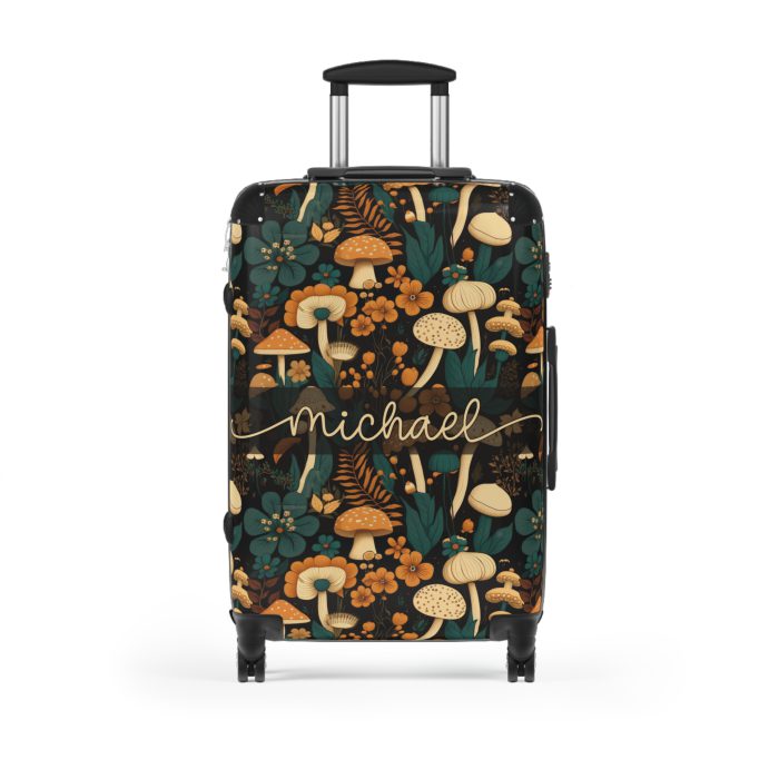 Custom Botanical Suitcase - A personalized suitcase adorned with a unique plant-themed design, perfect for travelers who want to bring a touch of nature to their luggage.