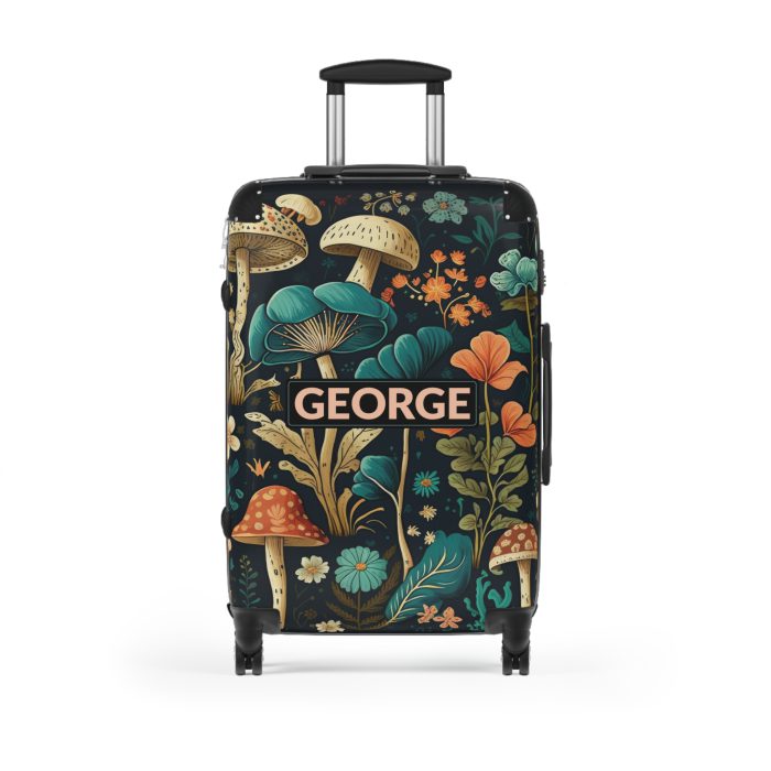 Custom Botanical Suitcase - A personalized suitcase adorned with a unique plant-themed design, perfect for travelers who want to bring a touch of nature to their luggage.