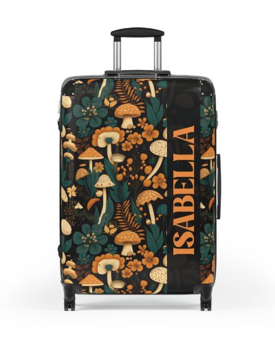 Custom Botanical Suitcase - A personalized suitcase adorned with a unique plant-themed design, perfect for travelers who want to bring a touch of nature to their luggage.