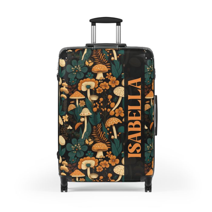 Custom Botanical Suitcase - A personalized suitcase adorned with a unique plant-themed design, perfect for travelers who want to bring a touch of nature to their luggage.