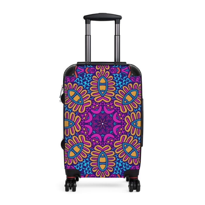 Mandala Suitcase - A stylish suitcase featuring an elegant mandala design, perfect for travelers who want to stand out in style.