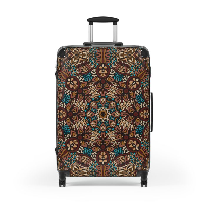 Mandala Suitcase - A stylish suitcase featuring an elegant mandala design, perfect for travelers who want to stand out in style.