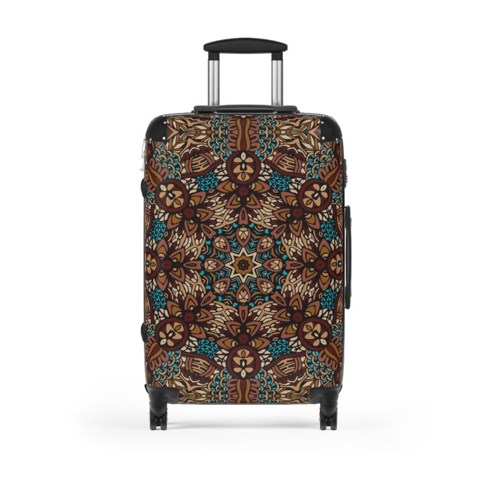 Mandala Suitcase - A stylish suitcase featuring an elegant mandala design, perfect for travelers who want to stand out in style.