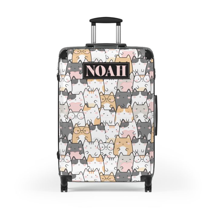 Custom Kawaii Suitcase - A charming personalized suitcase adorned with a cute and adorable design, perfect for travelers who love all things kawaii.