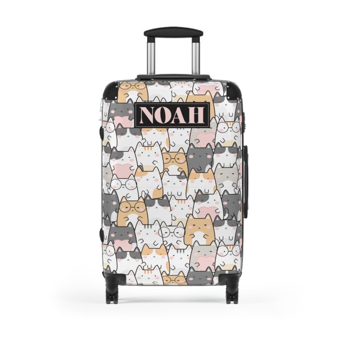 Custom Kawaii Suitcase - A charming personalized suitcase adorned with a cute and adorable design, perfect for travelers who love all things kawaii.