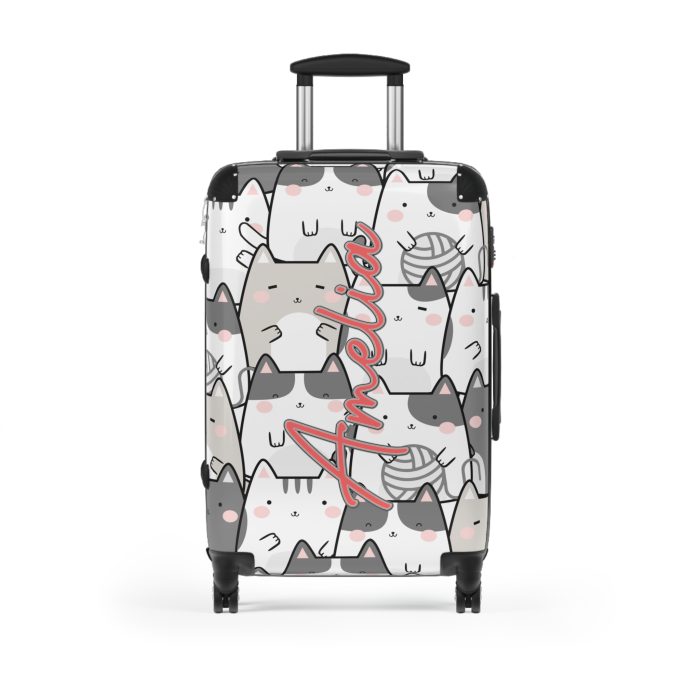 Custom Kawaii Suitcase - A charming personalized suitcase adorned with a cute and adorable design, perfect for travelers who love all things kawaii.