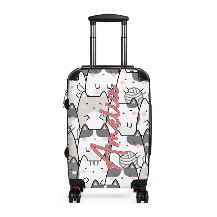 Custom Kawaii Suitcase - A charming personalized suitcase adorned with a cute and adorable design, perfect for travelers who love all things kawaii.