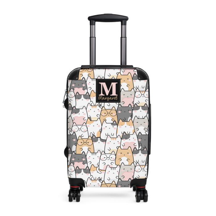 Custom Kawaii Suitcase - A charming personalized suitcase adorned with a cute and adorable design, perfect for travelers who love all things kawaii.