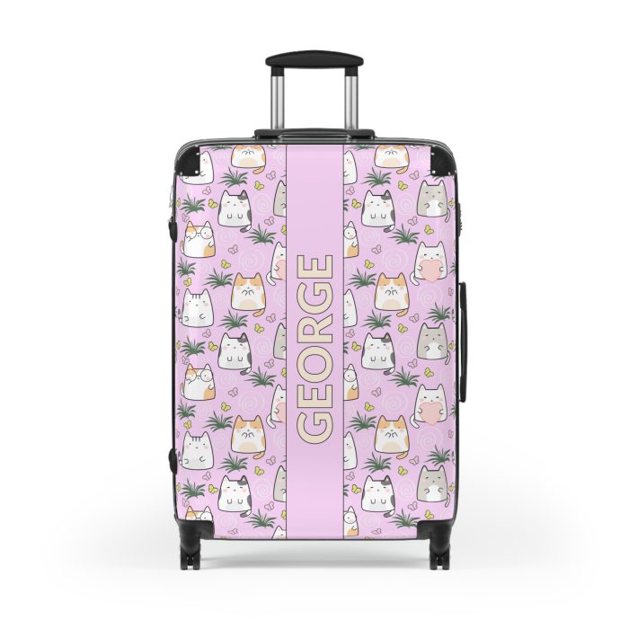 Custom Kawaii Suitcase - A charming personalized suitcase adorned with a cute and adorable design, perfect for travelers who love all things kawaii.