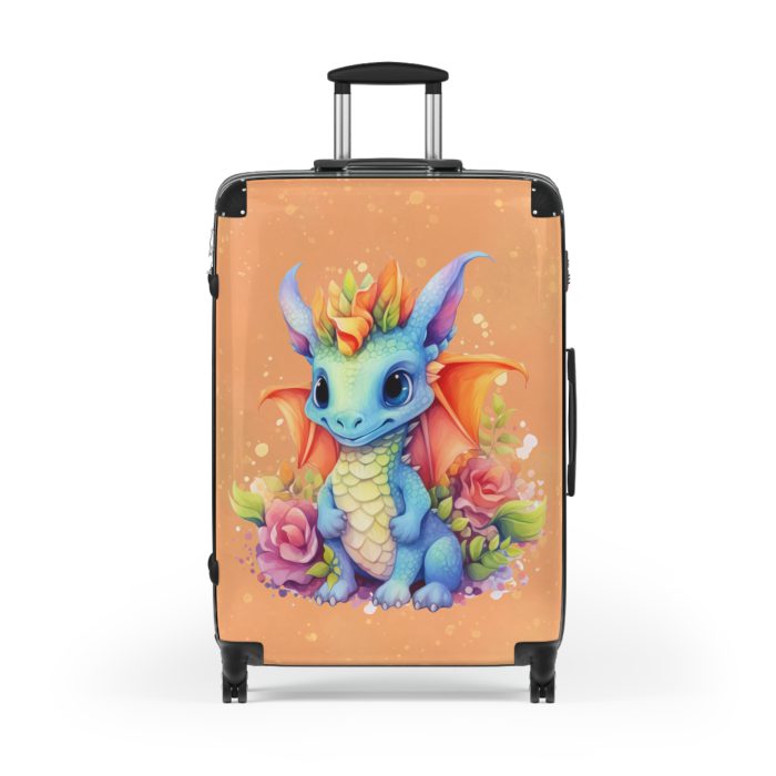 Dragon Suitcase - A luggage adorned with a captivating dragon design, perfect for travelers who want to add a touch of fantasy and adventure to their journeys.