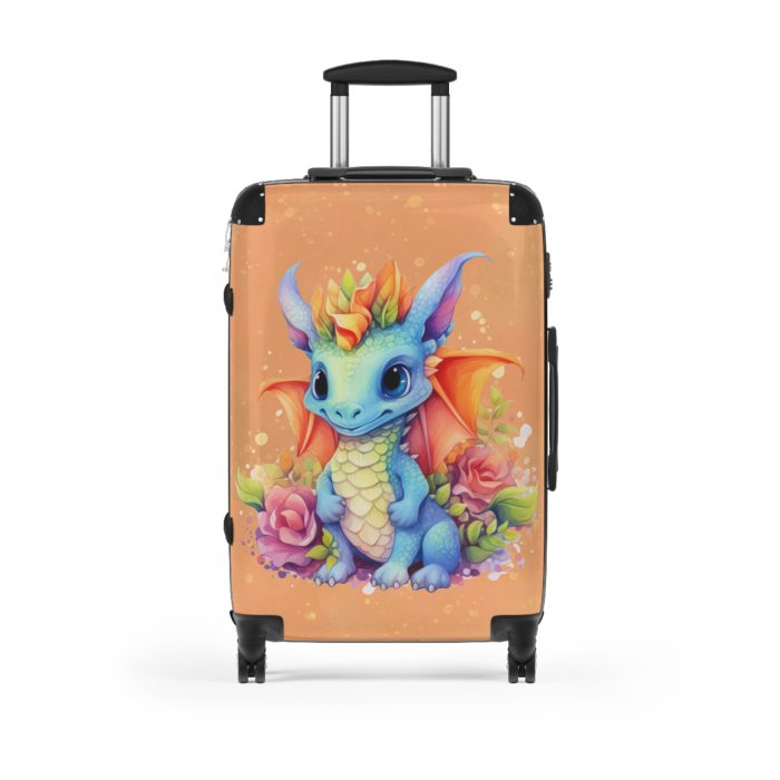 Dragon Suitcase - A luggage adorned with a captivating dragon design, perfect for travelers who want to add a touch of fantasy and adventure to their journeys.