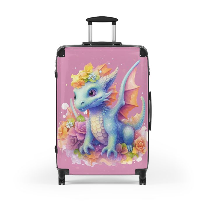 Dragon Suitcase - A luggage adorned with a captivating dragon design, perfect for travelers who want to add a touch of fantasy and adventure to their journeys.