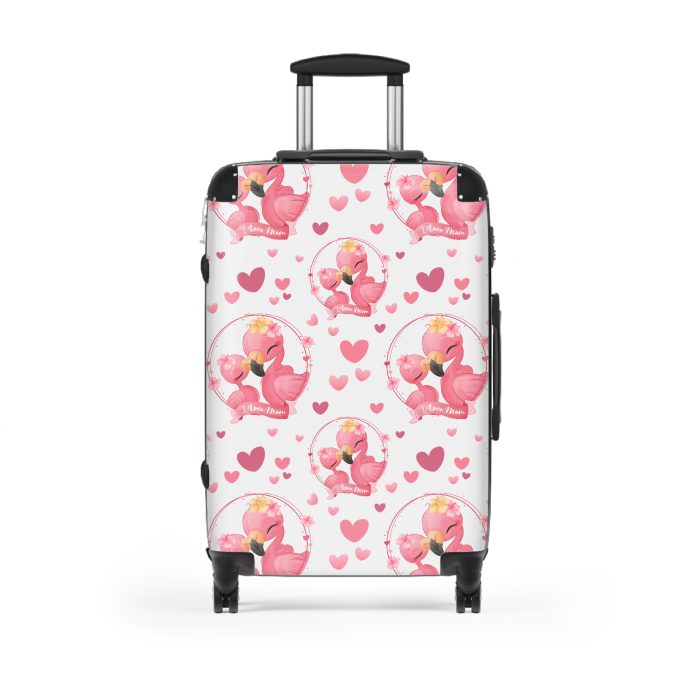 Flamingo suitcase, a durable and stylish travel companion. Crafted with flamingo designs, it's perfect for enthusiasts on the go.