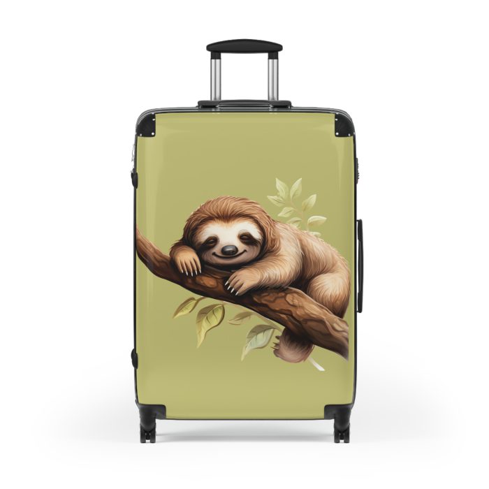 Sloth Suitcase - Cute sloth-themed travel luggage for a fun and stylish adventure.