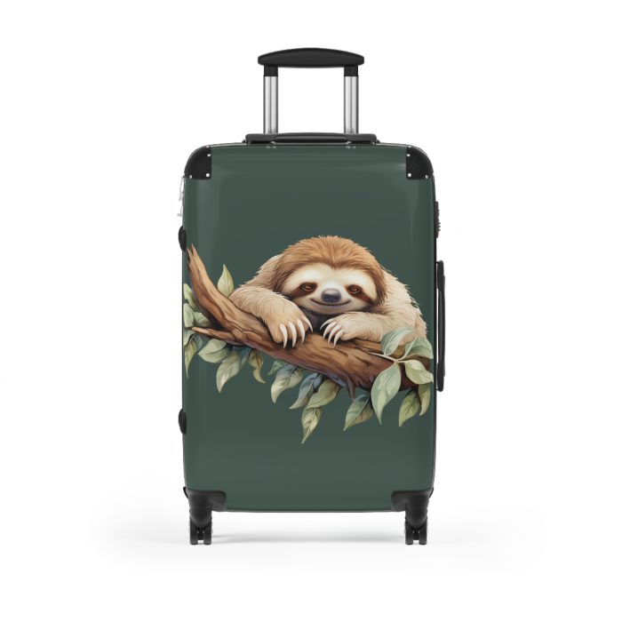 Sloth Suitcase - Cute sloth-themed travel luggage for a fun and stylish adventure.