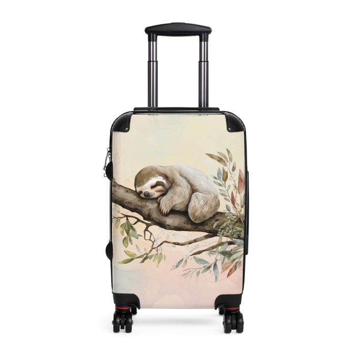 Sloth Suitcase - Cute sloth-themed travel luggage for a fun and stylish adventure.