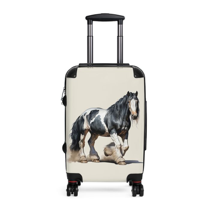 Horse Suitcase - A luggage adorned with a captivating horse-themed design, perfect for travelers who want to add a touch of equestrian elegance to their journeys.