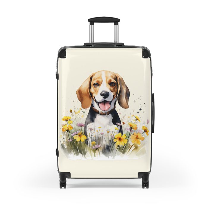 Stylish Beagle suitcase, a durable and charming travel companion. Crafted with Beagle designs, it's the perfect luggage for Beagle enthusiasts on the go.