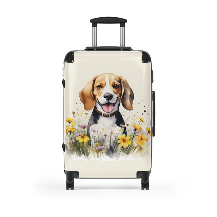 Stylish Beagle suitcase, a durable and charming travel companion. Crafted with Beagle designs, it's the perfect luggage for Beagle enthusiasts on the go.