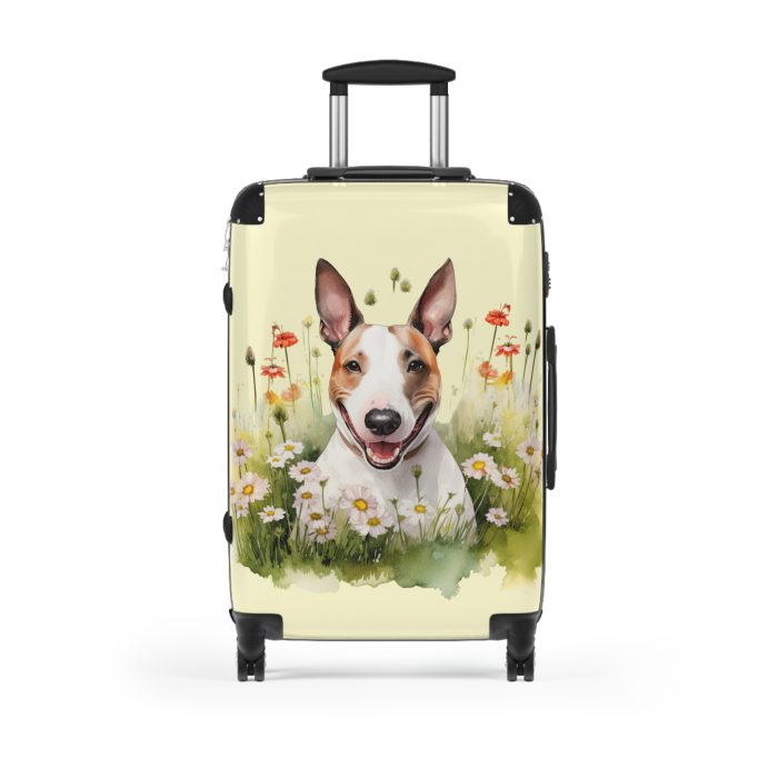 Bold Bull Terrier suitcase, a durable and faithful travel companion. Crafted with Bull Terrier designs, it's the perfect luggage for Bull Terrier enthusiasts on the go.