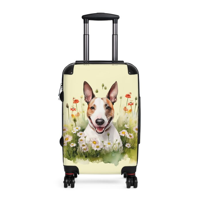 Bold Bull Terrier suitcase, a durable and faithful travel companion. Crafted with Bull Terrier designs, it's the perfect luggage for Bull Terrier enthusiasts on the go.