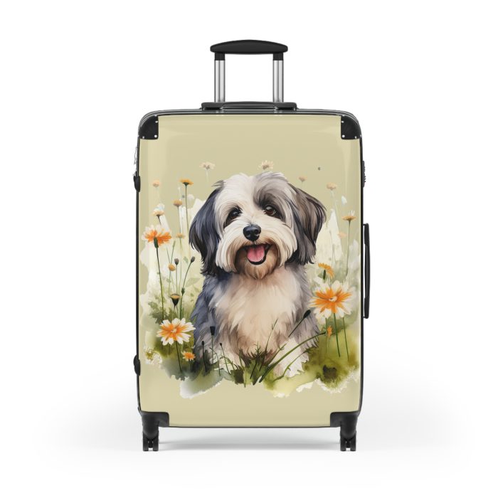 Stylish Havanese suitcase, a durable and fashionable travel companion. Crafted with Havanese designs, it's perfect for enthusiasts on the go.