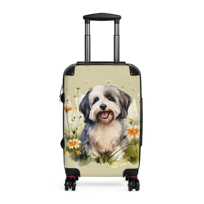 Stylish Havanese suitcase, a durable and fashionable travel companion. Crafted with Havanese designs, it's perfect for enthusiasts on the go.