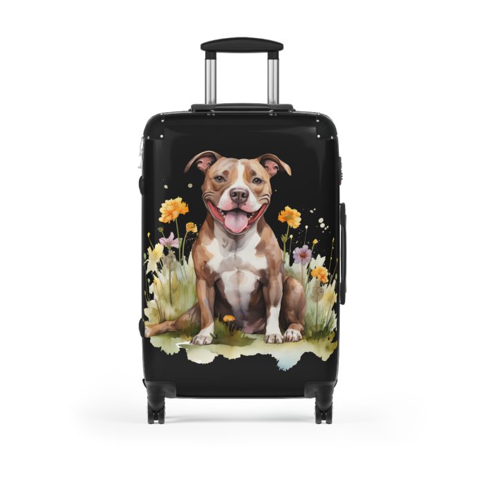 Powerful Pitbull suitcase, a durable and graceful travel companion. Crafted with Pitbull designs, it's perfect for enthusiasts on the go.