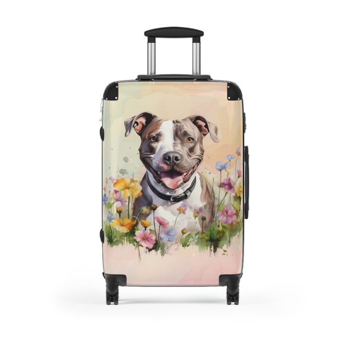 Powerful Pitbull suitcase, a durable and graceful travel companion. Crafted with Pitbull designs, it's perfect for enthusiasts on the go.